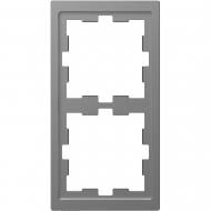 Рамка двухместная Schneider Electric Merten D-Life универсальная нержавеющая сталь MTN4020-6536