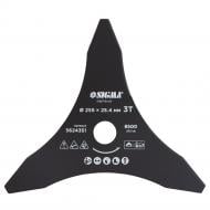 Ніж для тримера Sigma Ø255×25.4мм 3Т гострокінцевий (5624351)