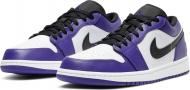 Кроссовки мужские демисезонные Jordan AIR 1 LOW 553558-500 р.41 фиолетовые