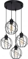 Люстра подвесная TK Lighting Orbita 4x60 Вт E27 черный 1628