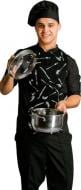 Кітель кухаря Lux-Form P0212 Виделка р. 46 чорний