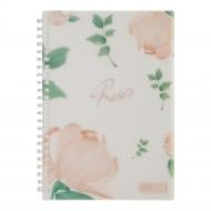 Зошит на пружині Buromax ARABESKI B5 клітинка 80 арк. кораловий BM.2586-27