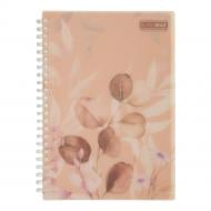 Зошит на пружині Buromax ARABESKI B5 клітинка 80 арк. персиковий BM.2586-46