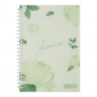 Зошит на пружині Buromax ARABESKI А5 клітинка 80 арк. м'ятний BM.2587-38