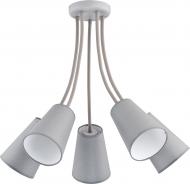 Люстра потолочная TK Lighting Wire 5x60 Вт E27 серый 2101