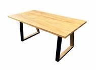 Стол обеденный Chikago массив дуба 1800x800x750мм дуб/дуб/черный