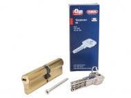 Цилиндр Abus D6 40x50 ключ-ключ 90 мм матовая латунь