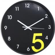 Часы настенные Five 30,5x4,3 см черные