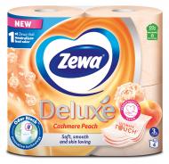 Туалетная бумага Zewa Deluxe с ароматом персика трехслойная 4 шт. Туалетная бумага Zewa Deluxe с ароматом персика трехслойная 4 шт.