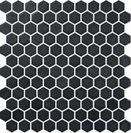 Мозаїка Onix Hex Stoneglass Black 2002901/371 (31,75 мм) 30,1x29 см