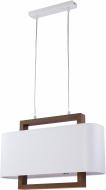 Люстра подвесная TK Lighting Artemida 1x60 Вт E27 белый/дерево 2558