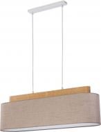 Люстра подвесная TK Lighting Helena 4x60 Вт E27 дуб/лен 2600