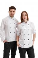 Китель повара Lux-Form P0127 классический с длинным рукавом р. 46 белый Китель повара Lux-Form P0127 классический с длинным рукавом р. 46 белый