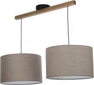 Люстра подвесная TK Lighting Troy 2x60 Вт E27 дуб/лен 2645