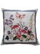 Подушка декоративная Лавандовое поле 45x45 см 1001 Бежевая Прованс