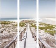 Картина модульна The Way to the Sea 3 частини 81x75 см Styler