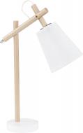 Настольная лампа декоративная TK Lighting Vaio 1x60 Вт E27 белый/дерево 667