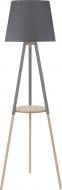 Торшер TK Lighting Vaio 60 Вт E27 сірий/дерево 699