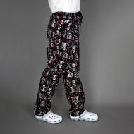 Штаны для повара Lux-Form P00027 Иероглифы р. 50 черный