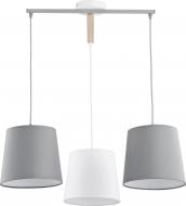 Люстра підвісна TK Lighting Balance 3x60 Вт E27 біло-сірий 1279