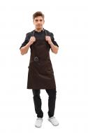 Фартук с нагрудником Lux-Form 4221 р. универсальный коричневый