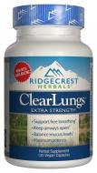 Комплекс для підтримки Легких Екстра Сила Clear Lungs RidgeCrest Herbals 120 гелевих капсул