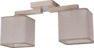 Люстра стельова TK Lighting Nadia 2x60 Вт E27 бук/льон 2651 Люстра стельова TK Lighting Nadia 2x60 Вт E27 бук/льон 2651