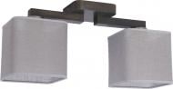 Люстра стельова TK Lighting Nadia 2x60 Вт E27 сірий/дерево 2655 Люстра стельова TK Lighting Nadia 2x60 Вт E27 сірий/дерево 2655