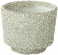 Вазон декорированный гранитной крошкой Крокус большой 50х40 см