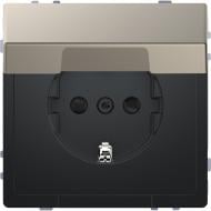 Розетка 1 с заземлением Schneider Electric Merten System Design IP20 никель MTN2310-6050