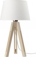 Настольная лампа декоративная TK Lighting Lorenzo 1x60 Вт E27 белый/дерево 2975