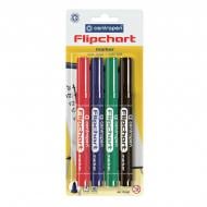 Набор маркеров Centropen Flipchart 8550/04 4 шт. 02004 разноцветный