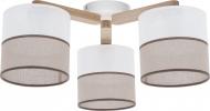 Люстра стельова TK Lighting Laura 3x60 Вт E27 беж/дерево 983 Люстра стельова TK Lighting Laura 3x60 Вт E27 беж/дерево 983