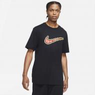 Футболка Nike M NK SWOOSH SS TEE DJ1554-010 р.S черный
