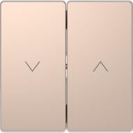 Клавиша выключателя для жалюзи двухклавишный Schneider Electric Merten D-Life без подсветки шампань MTN3855-6051