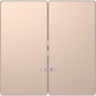 Клавиша выключателя с подсветкой двухклавишный Schneider Electric Merten D-Life с подсветкой шампань MTN3420-6051