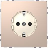 Розетка 1 с заземлением Schneider Electric Merten System Design IP20 шампань MTN2400-6051