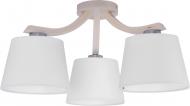 Люстра стельова TK Lighting Mika 3x60 Вт E27 білий/дерево 2290 Люстра стельова TK Lighting Mika 3x60 Вт E27 білий/дерево 2290