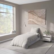 Комплект постельного белья MOSAIC VIBE 1,5 серый с зеленым UP! (Underprice)