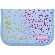 Пенал 1 отделение 1 отворот без наполнения 621 Shiny KITE фиолетовый с принтом