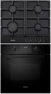 Комплект встраиваемой техники Interline духовой шкаф OEG 580 ECH BB + варочная поверхность VGE 463 FGK BA