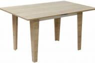 Стол обеденный Берегиня Комфорт-1 раздвижной дуб сонома/белый 1000(1400)x700x750мм дуб сонома/дуб сонома белый