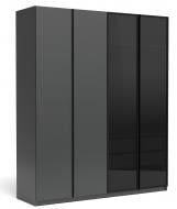 Шкаф Accord RIMINI 4D 2400х2000х600 мм антрацит / антрацит Шкаф Accord RIMINI 4D 2400х2000х600 мм антрацит / антрацит