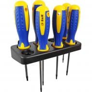Набор отверток S&R S2 6 шт. + пластиковая полка Т10 - 30×150 мм 250681206