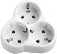 Трійник Viko MultiLet із заземленням 3 гн. білий