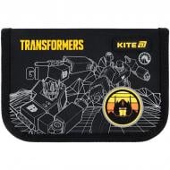 Пенал 1 отделение 1 отворот без наполнения 621 Transformers KITE черный с рисунком