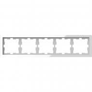 Рамка пятиместная Schneider Electric Merten D-Life горизонтальная белый бриллиант MTN4050-6520