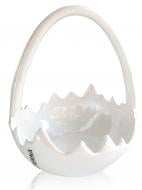 Кашпо Eterna з сяйвом яйце 1714 18х14х15,5 см білий