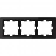 Рамка трехместная Schneider Electric Merten D-Life горизонтальная черный оникс MTN4030-6503