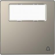Клавиша выключателя одноклавишный Schneider Electric Merten с полем для надписи «Звонок» D-Life System Design без подсветки никель MTN3365-6050